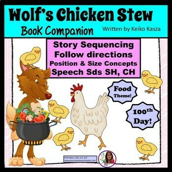 Preview of Wolf's Chicken Stew Book Companion Food & 100 Day Theme