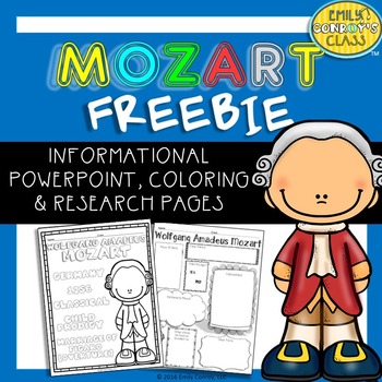 Preview of Wolfgang Amadeus Mozart (Famous Composer Freebie!)