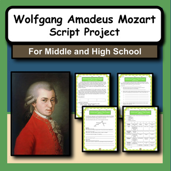 Preview of Wolfgang Amadeus Mozart Research Activity and Script Writing Project