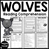 Wolves Reading Comprehension Worksheet Call of the Wild In