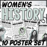 Women's History 10-Poster Set and Task Cards (Set #2)