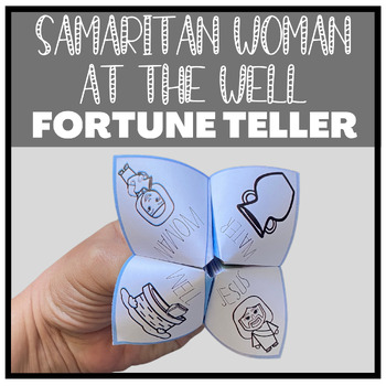Preview of Woman at the Well, Bible Crafts, Cootie Catcher, Fortune Teller, Sunday School