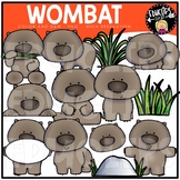 Wombat Clip Art Set {Educlips Clipart}