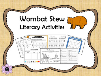 Preview of Wombat Stew Literacy Activities