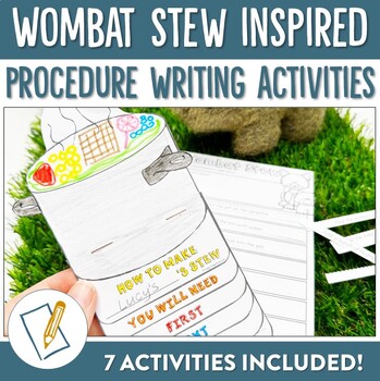 Preview of Wombat Stew Procedure Writing Activities