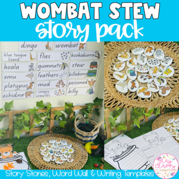 Preview of Wombat Stew Story Pack | Story Stones Printables