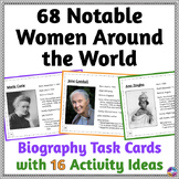 Women Around the World - Biography Task Cards with Activity Ideas