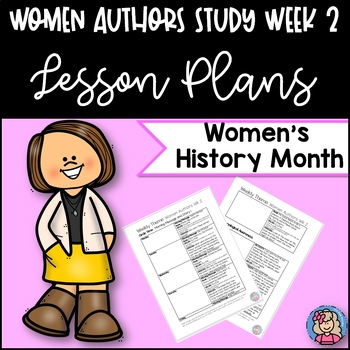 Preview of Women Author Study Wk2(Women History)Lesson Plans Pre-K GA Pre-k GELDS included