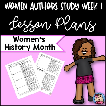 Preview of Women Author Study Wk1(Women History)Lesson Plans Pre-K (GA Pre-k GELDS included