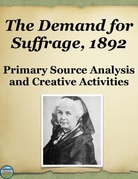 Preview of Women and the Vote Primary Source Analysis and 4 Comprehension Tasks
