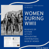 Women During World War II Reading or Stations Activity