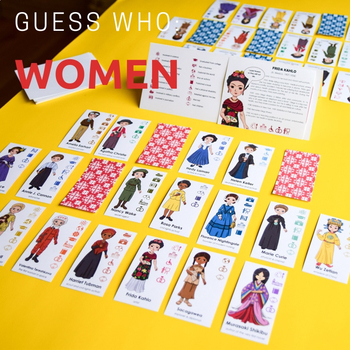 Preview of Women Guess Who Game: Printable Game for Women's History Month
