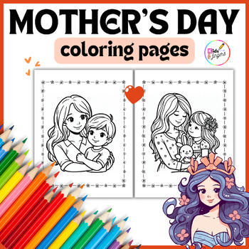 Preview of MOTHER'S DAY Coloring Pages, mothers day craft and gift