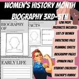 Women' History Month Project: Biography Book