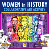 Women In History Collaborative Art Activity - Women History Craft