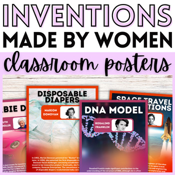 Preview of Women Inventions and Inventors Posters | Women's STEM History Classroom Decor