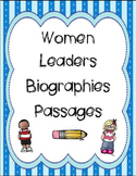 Female Leaders Biography Passages
