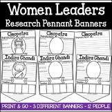 Women Leaders Research Pennant Banner Project Womens History