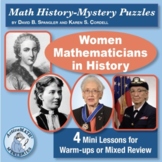 Women Mathematicians: 4 Middle School Math-History PDF Min
