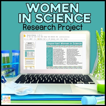 Preview of Women Scientists Research Project for Google Slides™  