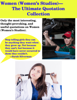 Preview of Women (Women's Studies)--The Ultimate Quotation Collection