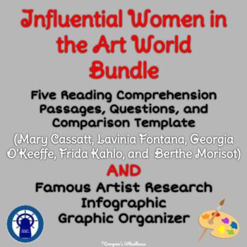 Preview of Women in Art Bundle: Reading Passages, Graphic Organizer, and More
