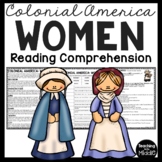 Women in Colonial America Reading Comprehension Worksheet