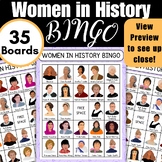 Women in History Bingo Game Activity | Primary | Women's H