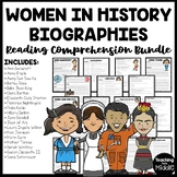 Women in History Biographies Reading Comprehension Informa