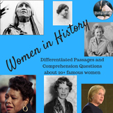 Women in History Bundle Differentiated Reading Comprehensi