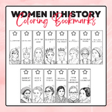 Women in History Coloring Bookmarks | Women's History Mont
