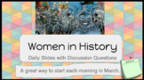 Women in History Daily Slides