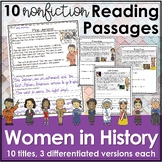 Women's History Month Reading Comprehension Passages