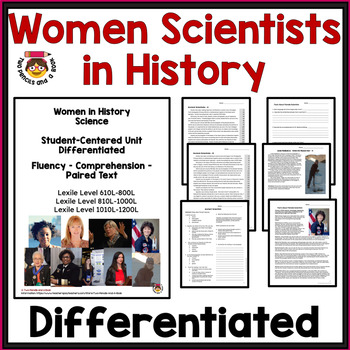 Preview of Women in History: Scientists Reading Comprehension, Fluency & Paired Text