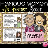 Women in History Scoot or Task Cards With QR Codes FREEBIE