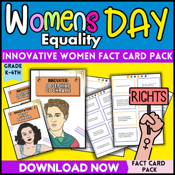Preview of Women in History - Innovative Women Fact Pack - International Womens Day