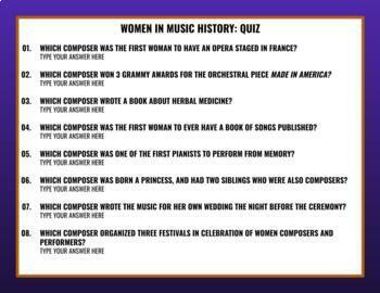 Phụ nữ trong lịch sử âm nhạc luôn là một nguồn cảm hứng và tài năng đặc biệt. Những hình ảnh của họ sẽ giới thiệu cho bạn những ca sĩ, nhạc sĩ và những nghệ sĩ nữ tuyệt vời nhất trong lịch sử âm nhạc. Hãy cùng khám phá những hình ảnh đầy sức sống, đầy cảm xúc và đầy tài năng của họ.