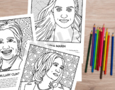 Women in Politics Coloring Pages