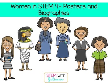 Preview of Women in STEM-Biographies and Poster Set 4