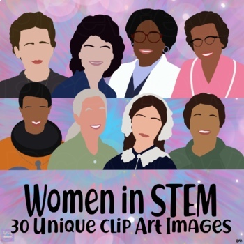 Preview of Women in STEM Clip Art Set