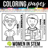 Women in STEM Coloring Pages | Women's History Month
