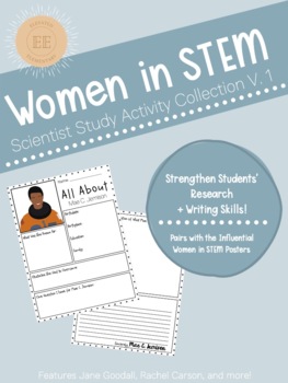 Preview of Women in STEM Series - Scientist Study Activity Bundle V. 1