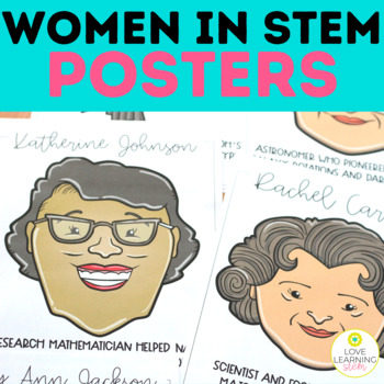 Preview of Women in STEM and Engineering Design Process BUNDLE |  Classroom Decor