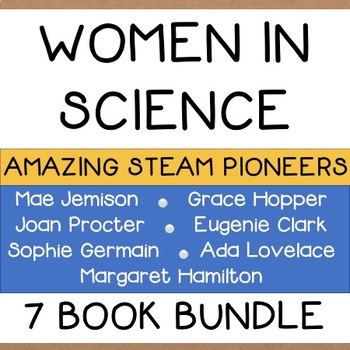 Preview of Women in Science Bundle 7 Picture Books 100+ Extension Activities NO PREP
