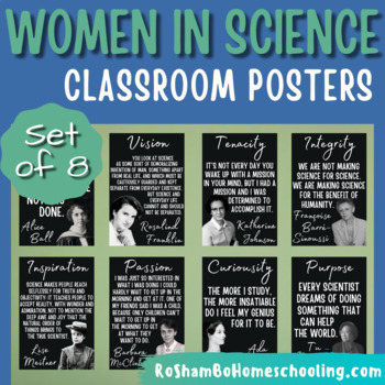 Preview of Women in Science Classroom Posters | Set of 8