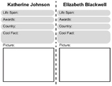 Women in Science March Madness Worksheet 5th grade and up