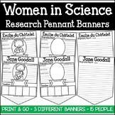 Women in Science Research Pennant Banner Project Womens History