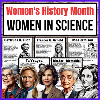 Preview of Women in Science | Women's History Month | reading comprehension passages