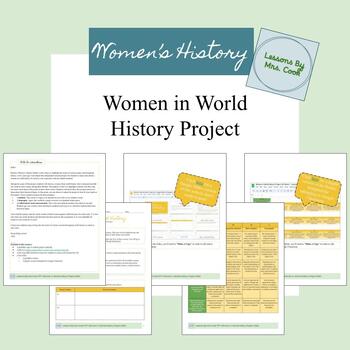 Preview of Women's History Month- Women in World History Research Project