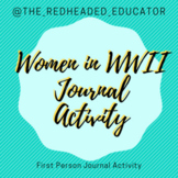 Women in World War II - First Person Biography Activity 